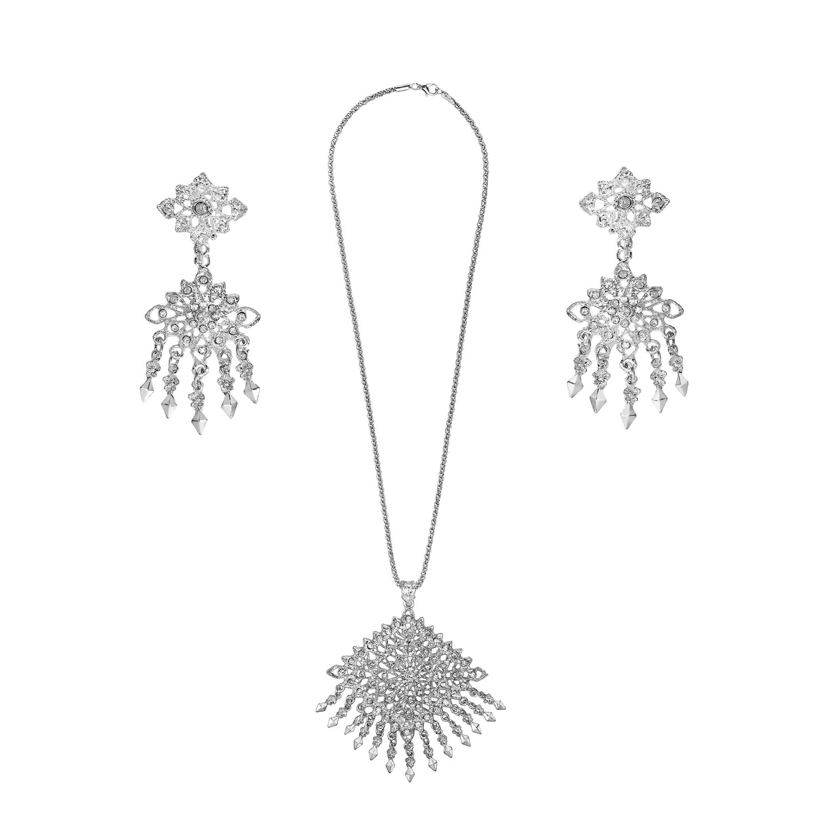 Silver Traditional Thai Jewelry Set